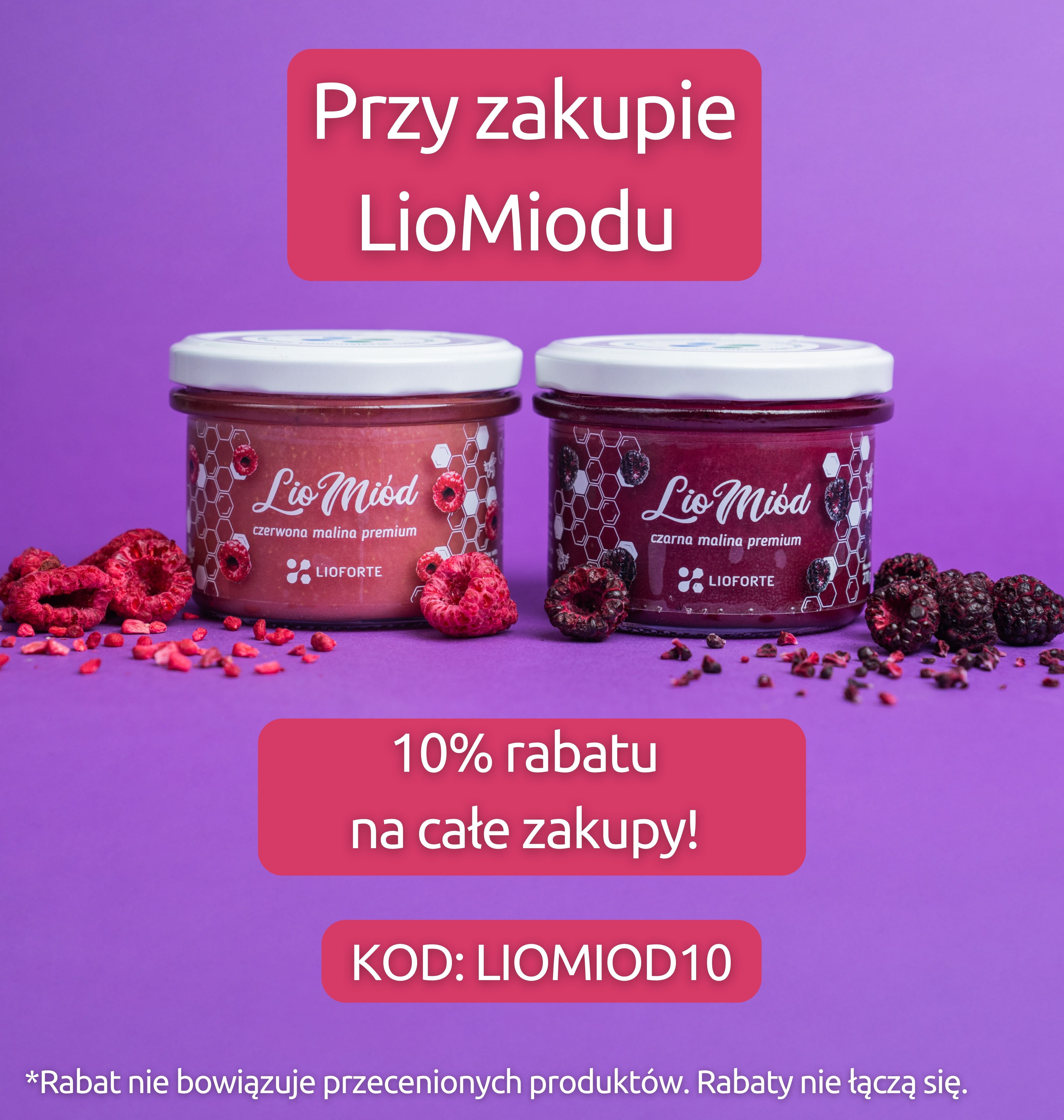Przy zakupie LioMiodu zyskaj 10% rabatu na zakupy!
